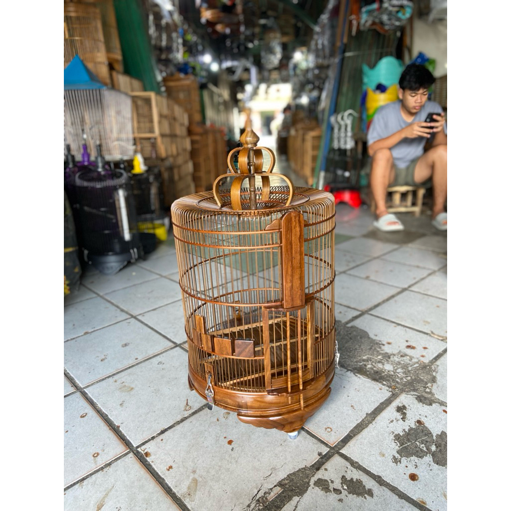sangkar anis/wambi bahan kayu jati super