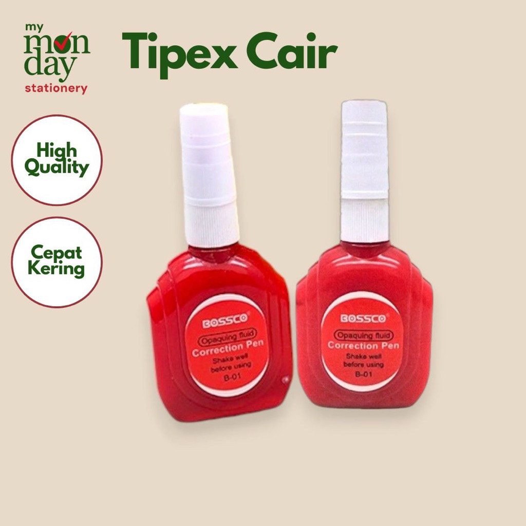 Tipeks / Tipex / Correction Pen Fluid Bossco