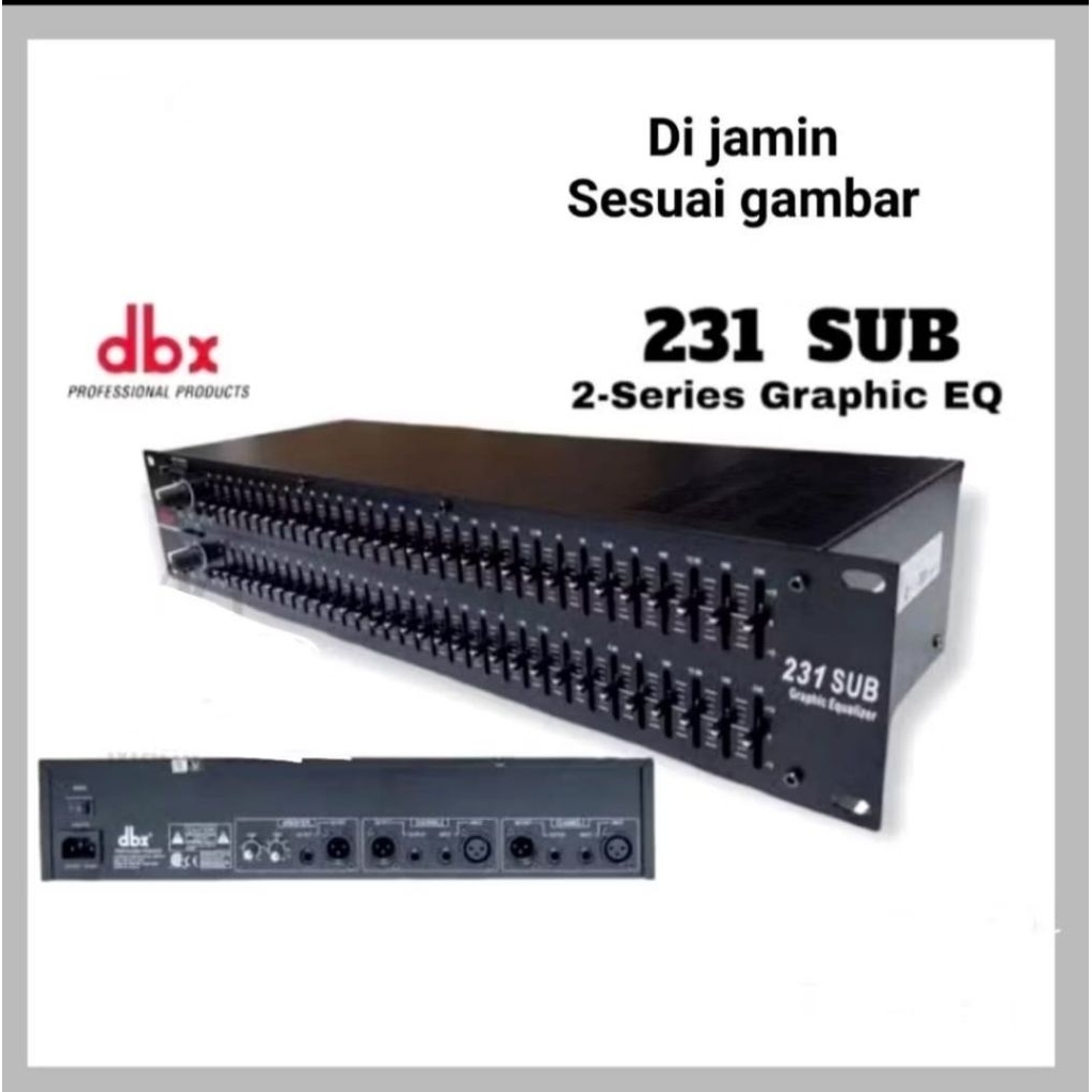 EQUALIZER DBX 231+ SUBWOOFER