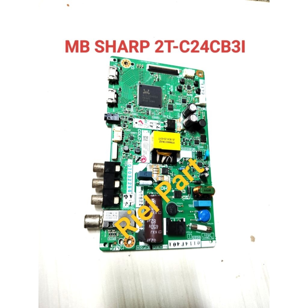 MB - MAINBOARD - MOBO - MODULE - MOTHERBOARD - MESIN TV LED SHARP 2T-C24CB3I - 2T C24CB3I - 24CB3I