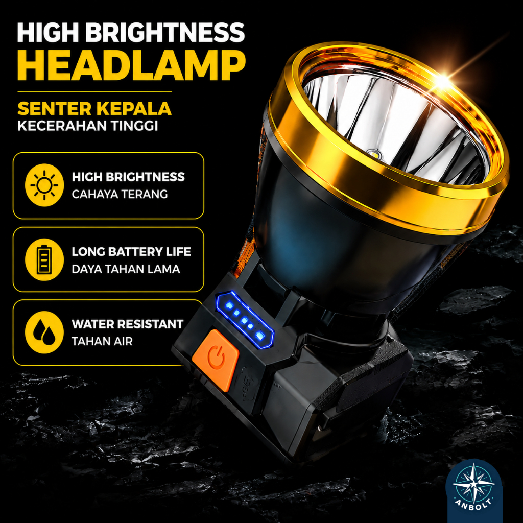 Senter selam diving light charging senter selam kepala,senter gengam selam
