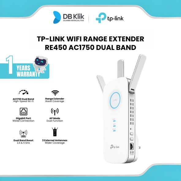 Tp-Link Wifi Range Extender Re450 Ac1750 Dual Band - Tp Link Re450