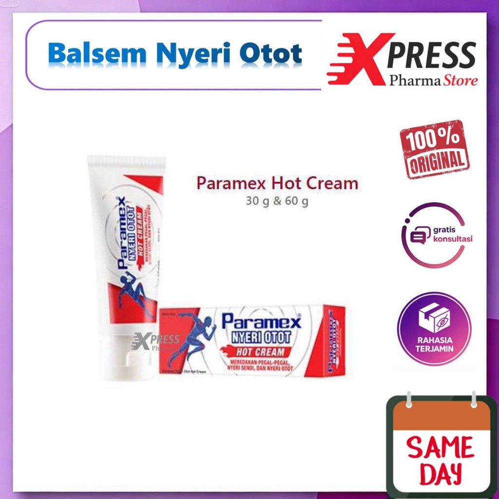XPRESS  Paramex Nyeri Otot Hot Cream / Krim Nyeri Otot / Balsem Nyeri Otot