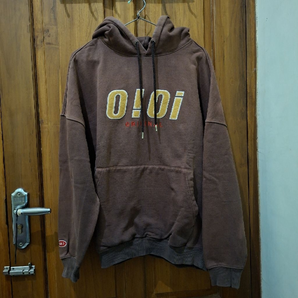 [HARGA PROMO] preloved hoodie oioi52 warna coklat