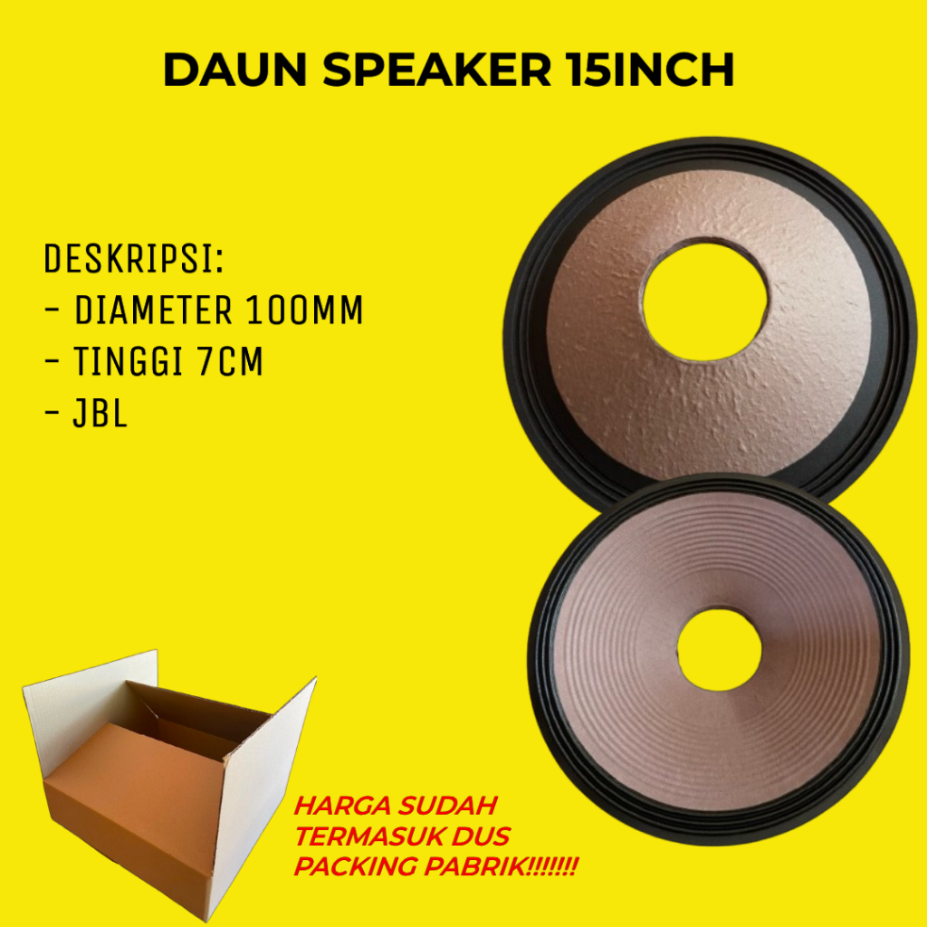 DAUN JBL 15inch/DAUN TEKSTUR KULIT JERUK JBL 15inch