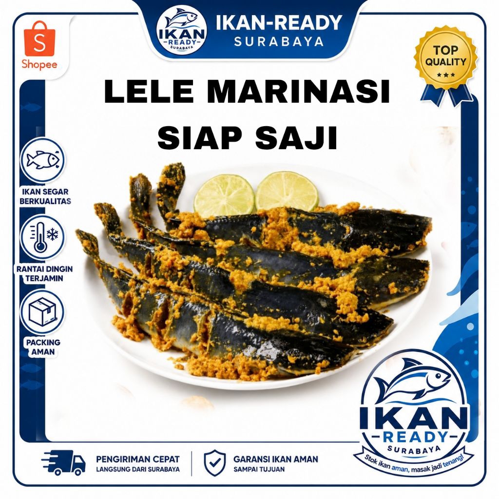 Ikan Lele Marinasi, Lele Bumbu Kuning, Lele Siap Goreng, Lele Frozen, Frozen Food, Ikan Lele Bersih,