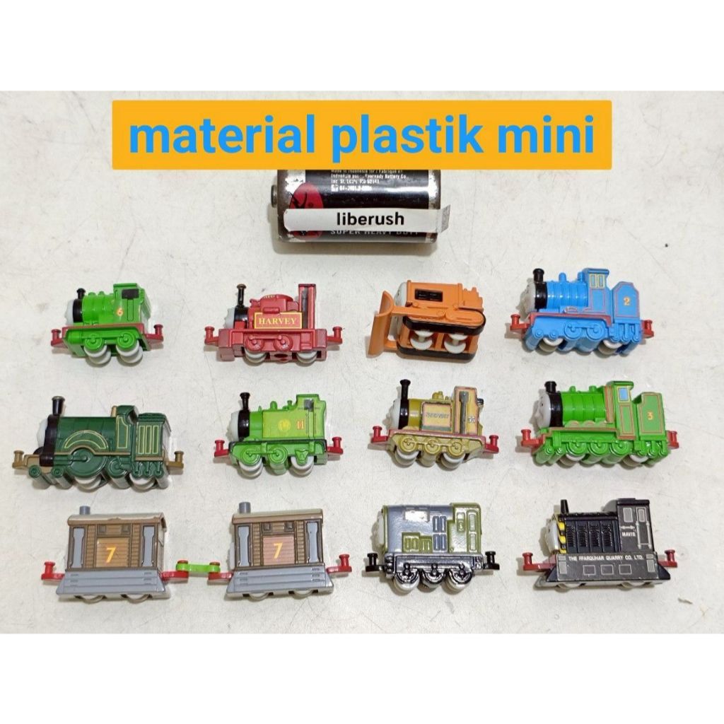 Set vintage plastic Bandai nakayoshi korokoro thomas & Friends percy emily toby harvey oliver stepne