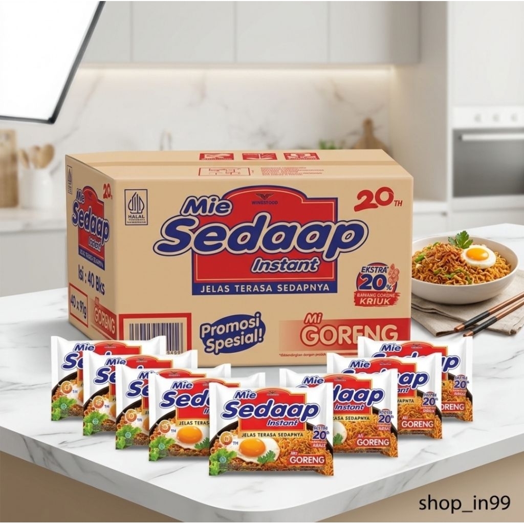 Mie sedaap Goreng Series Box isi 40pc