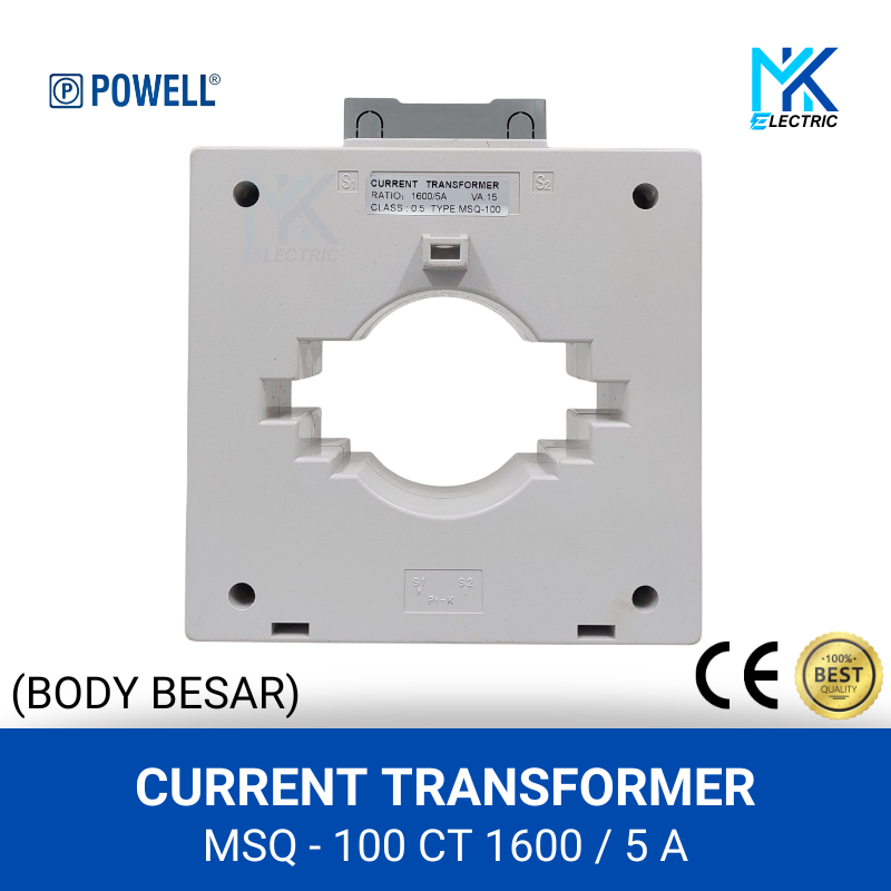 Current Transformer Body Besar CT MSQ-100 1600 / 5 A - POWELL