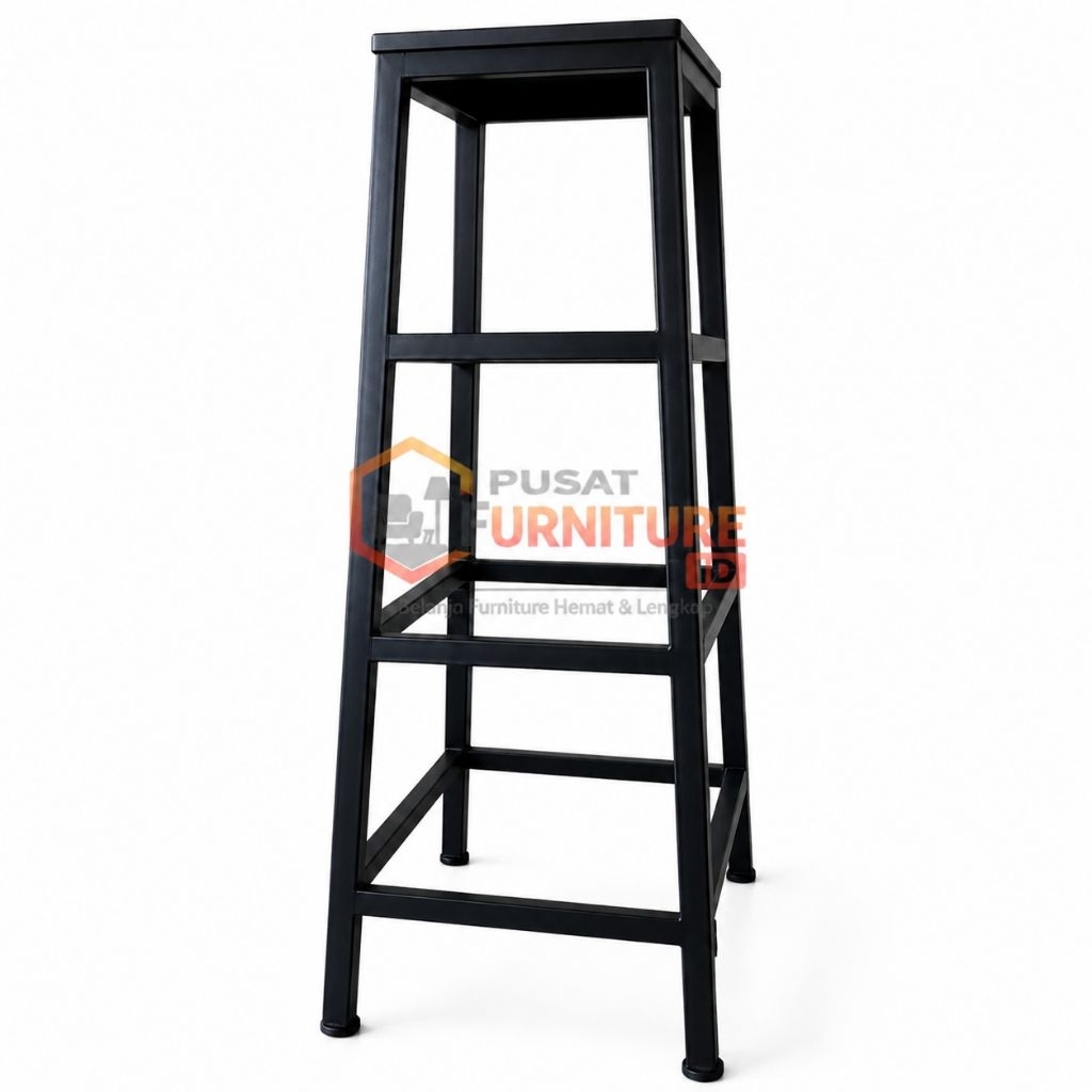 Bangku Tangga Full Besi T100 Kursi Tinggi 100cm Serbaguna Kokoh Heavy Duty Minimalis