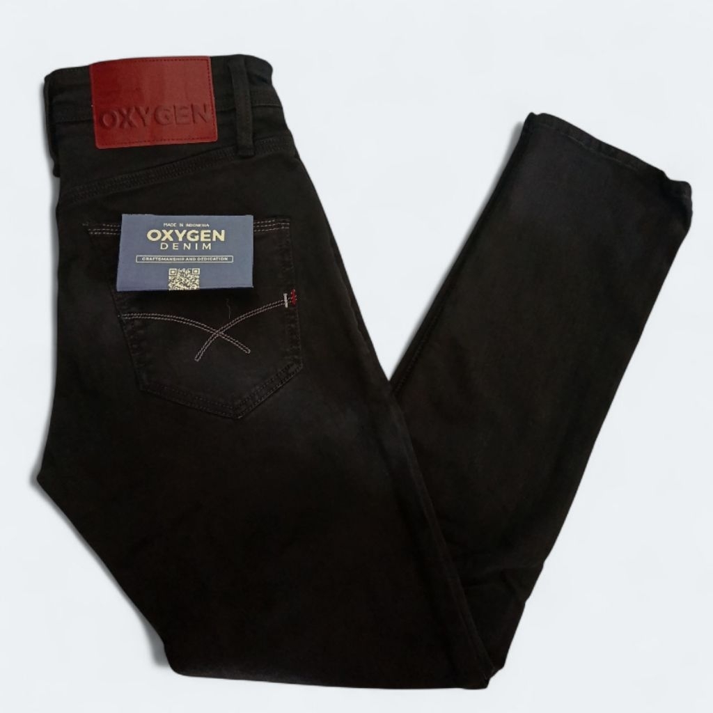 Celana Jeans Premium Oxygen Denim Slim Fit - Core Series 706-8712 (Jet Black)