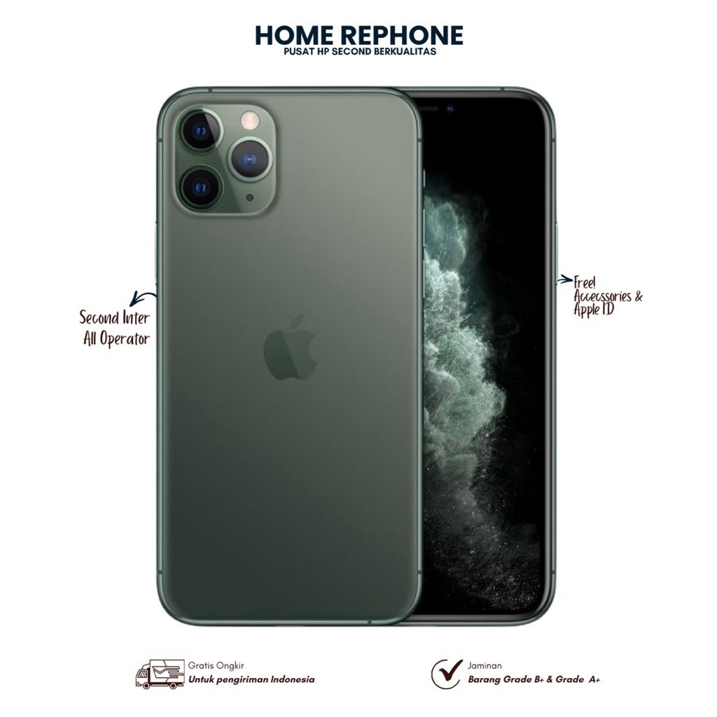 IPHONE 11 PRO 64GB 256GB 512GB BEKAS INTER ALL OPERATOR