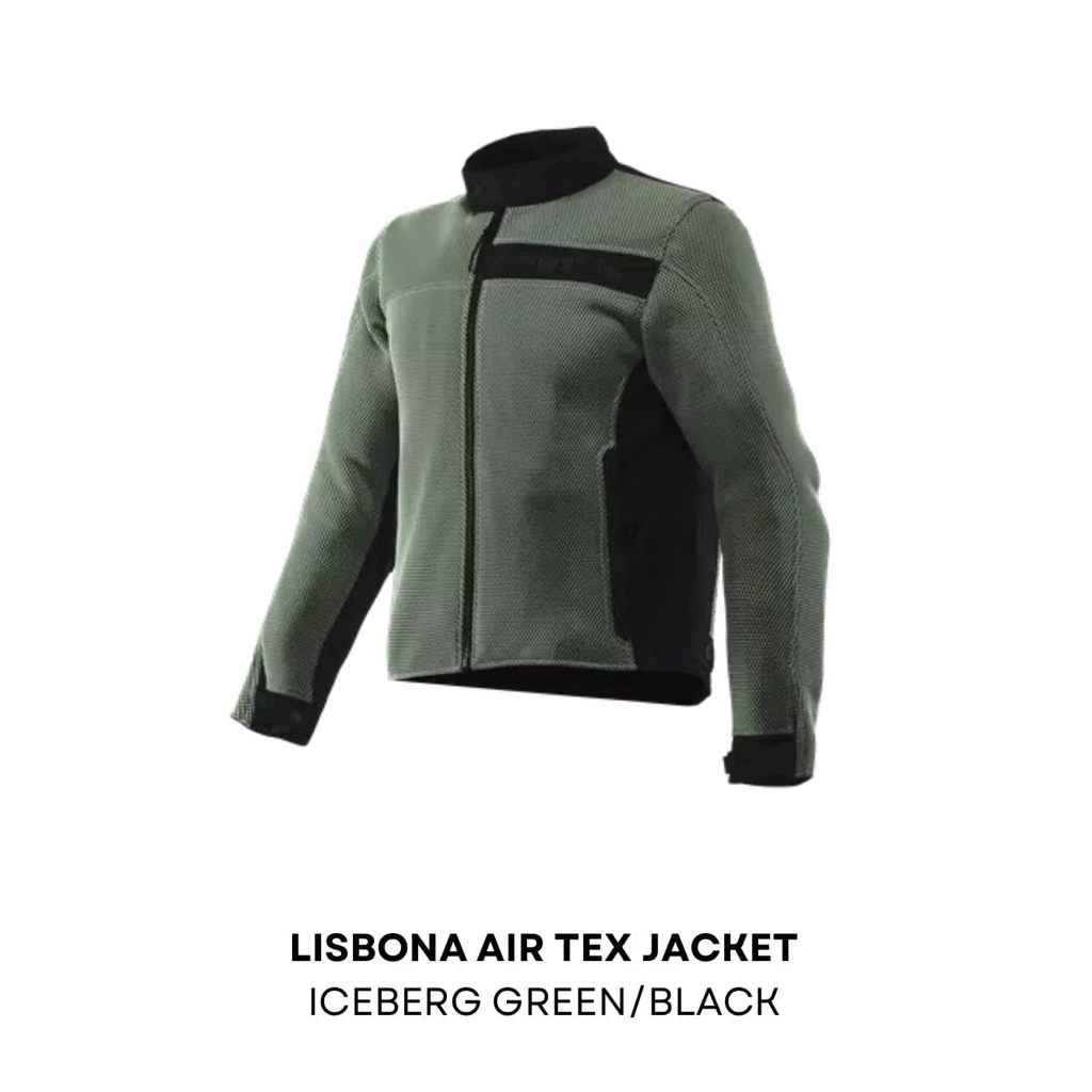 Dainese LISBONA AIR TEX JACKET ICEBERG GREEN/BLACK Original Semarang
