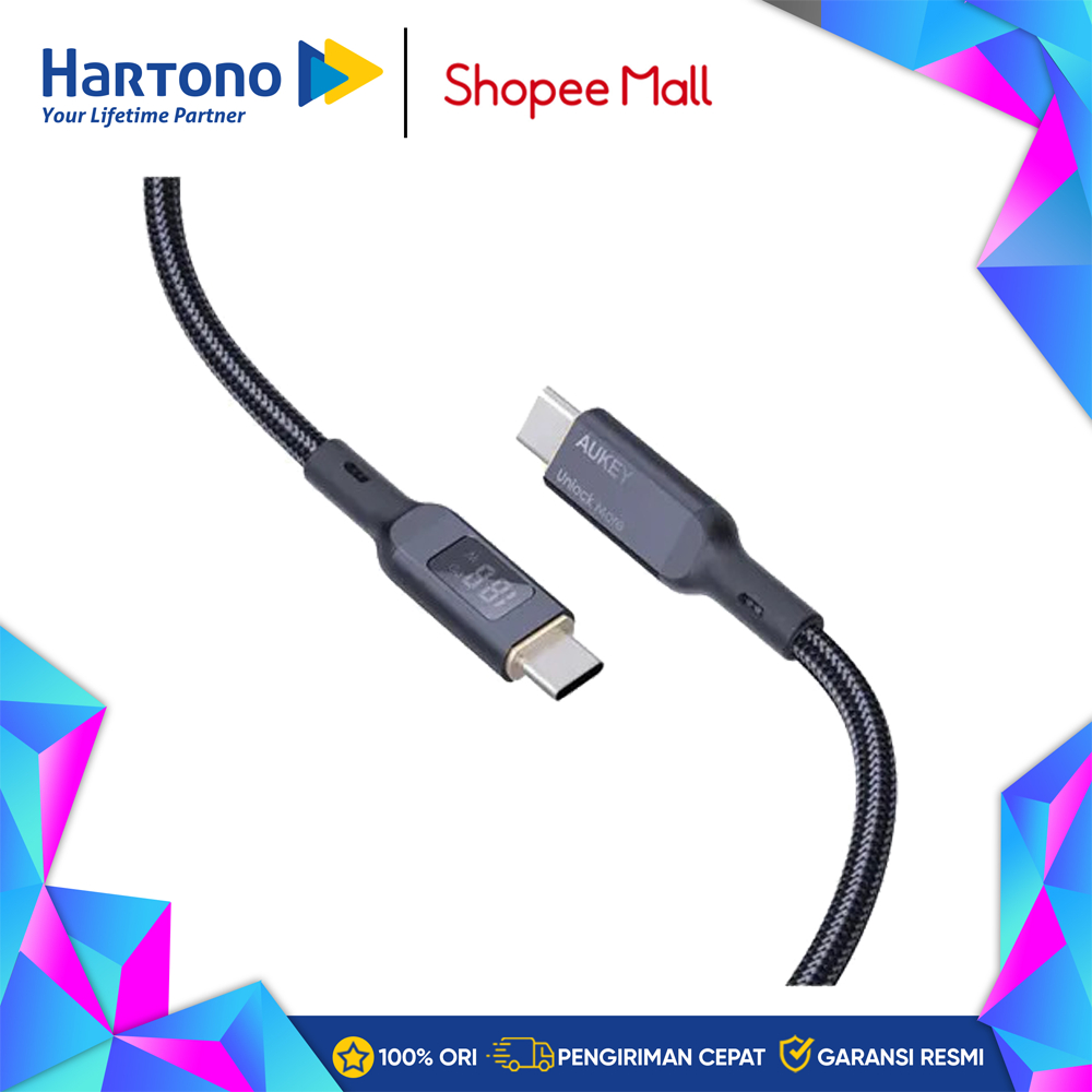 Aukey Kabel Data/Kabel Data USB C to USB C AKCB-MCC102BK