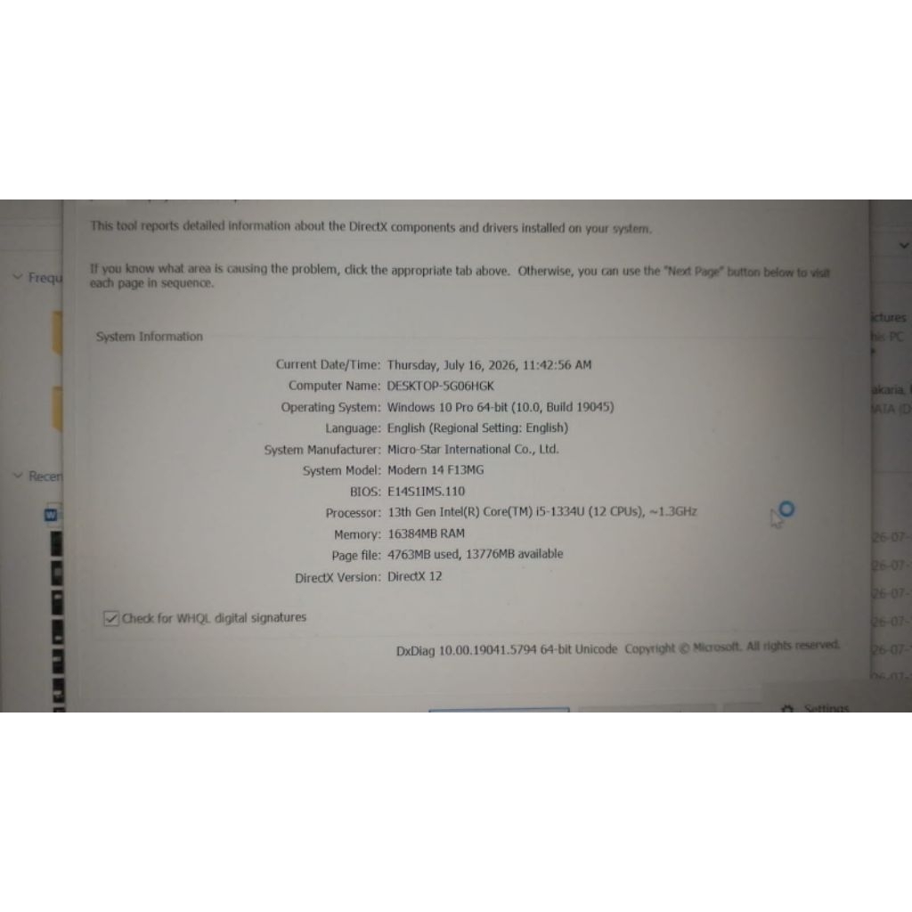 Ram DDR4 16gb 3200AA Micron