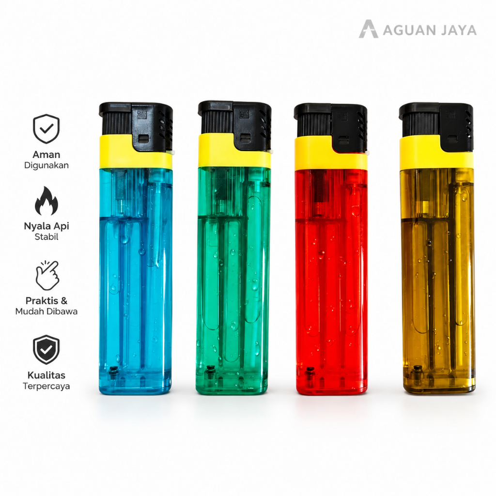 Korek Api Gas Bara Jumbo M2000 | Korek Gas Besar Refill Nyala Stabil Pemantik Serbaguna