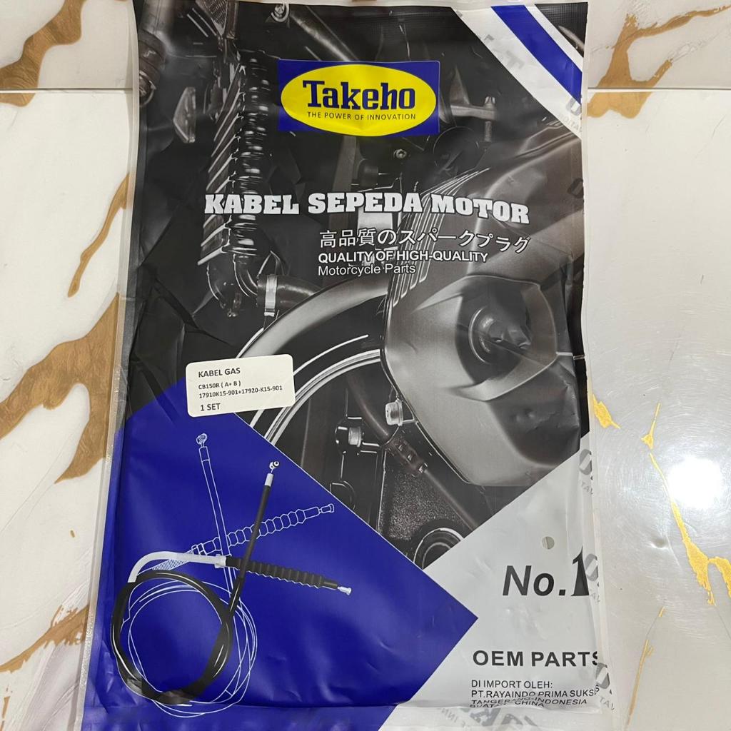 KABEL GAS CB150R (2PCS/SET) 17910-K15-901 + 17920-K15-901 (TAKEHO)