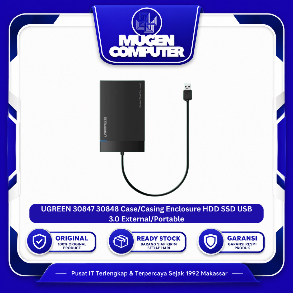 UGREEN 30847 30848 Case/Casing Enclosure HDD SSD USB 3.0 External/Portable