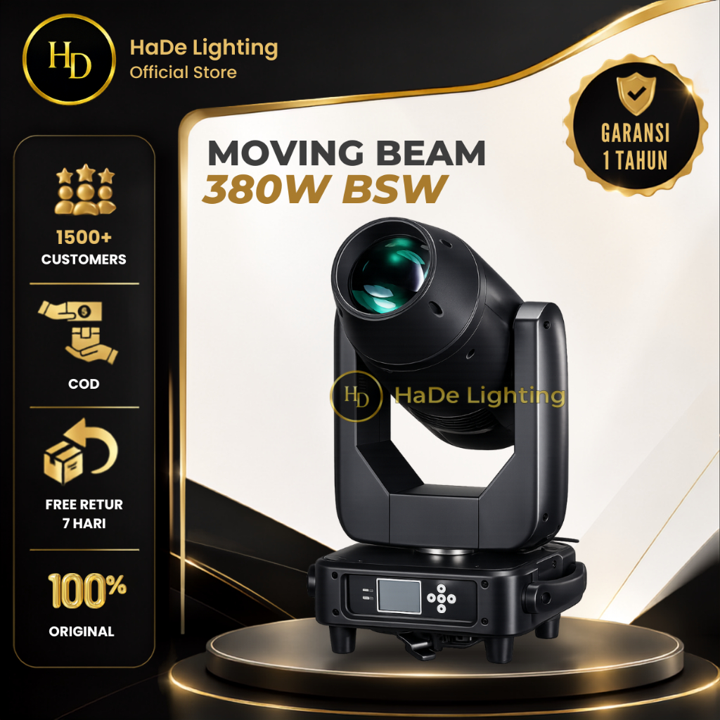 Beam 380 Watt BSW - Lampu Sorot Panggung Beam 380 Watt Beam Spot Wash