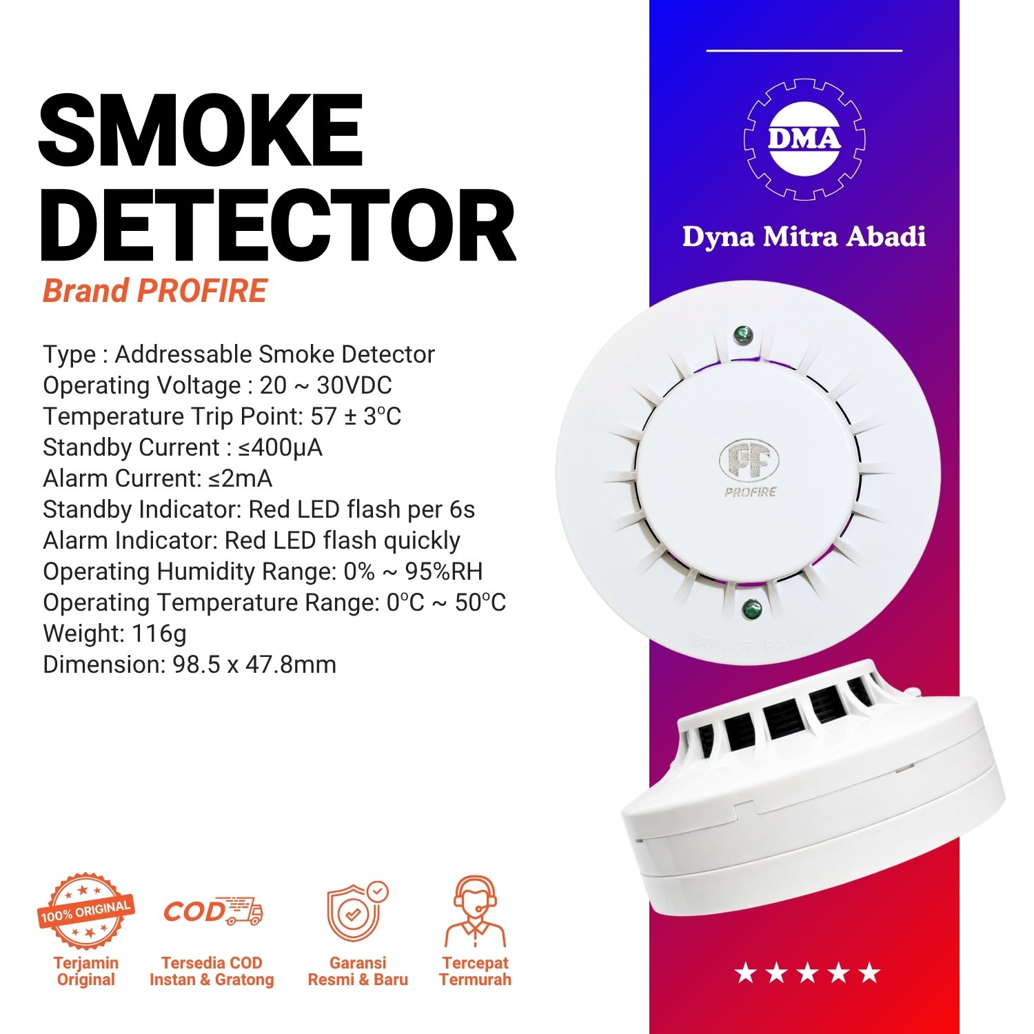 PROFIRE ADDRESSABLE SMOKE DETECTOR