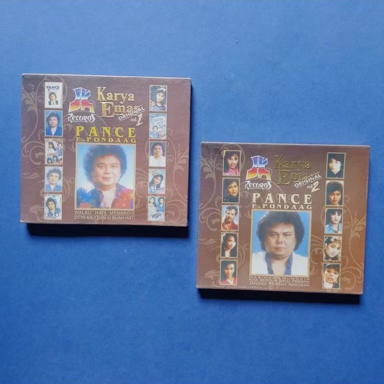 CD Audio Music Karya Emas Pance Pondaag Vol 1 & Vol 2 Prod JK Records ( SEGEL )