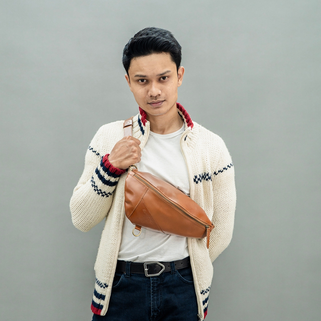 Waist Bag Kulit Asli - Tas Kulit TRAVIS - Kenes Leather