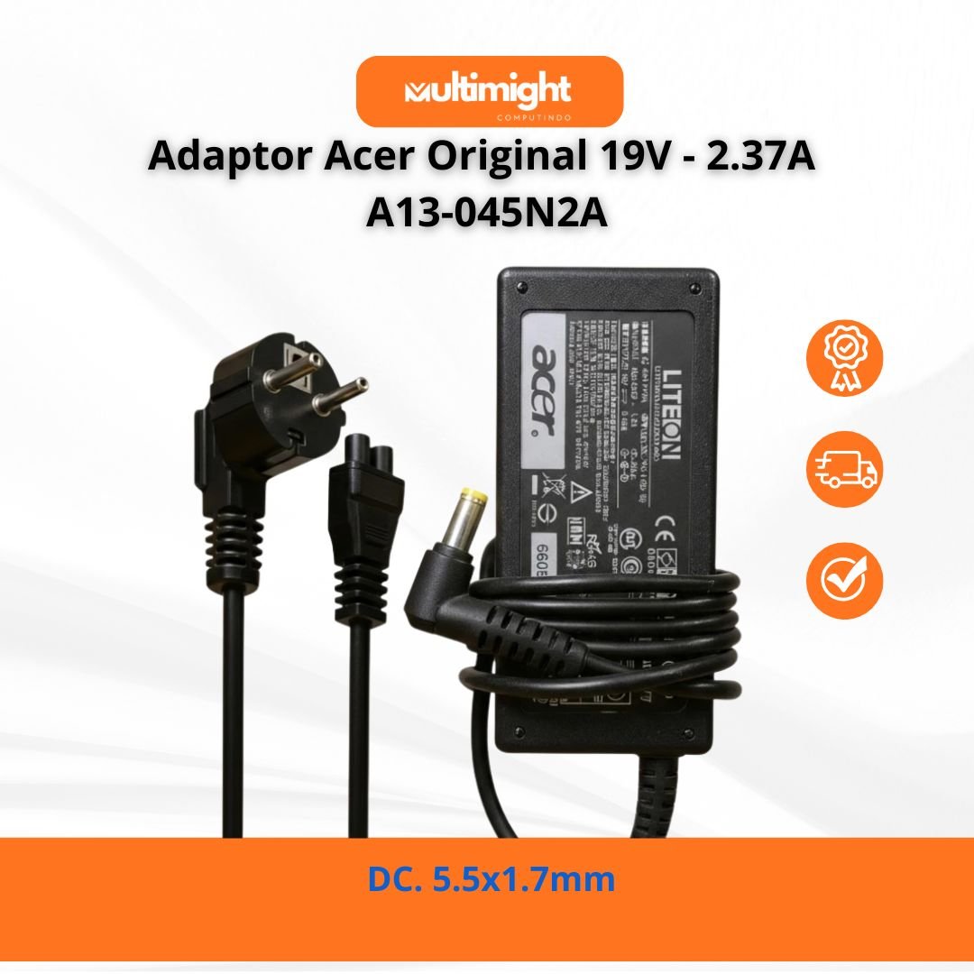 Adaptor Charger Laptop Acer Original 19V 3.42A - A13-045N2A