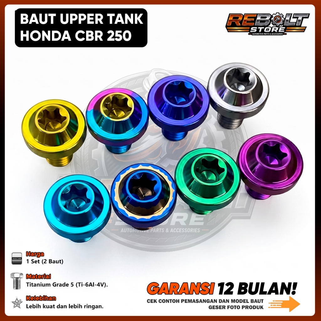Baut Titanium Upper Tank CBR 250RR GR5 REBOLT
