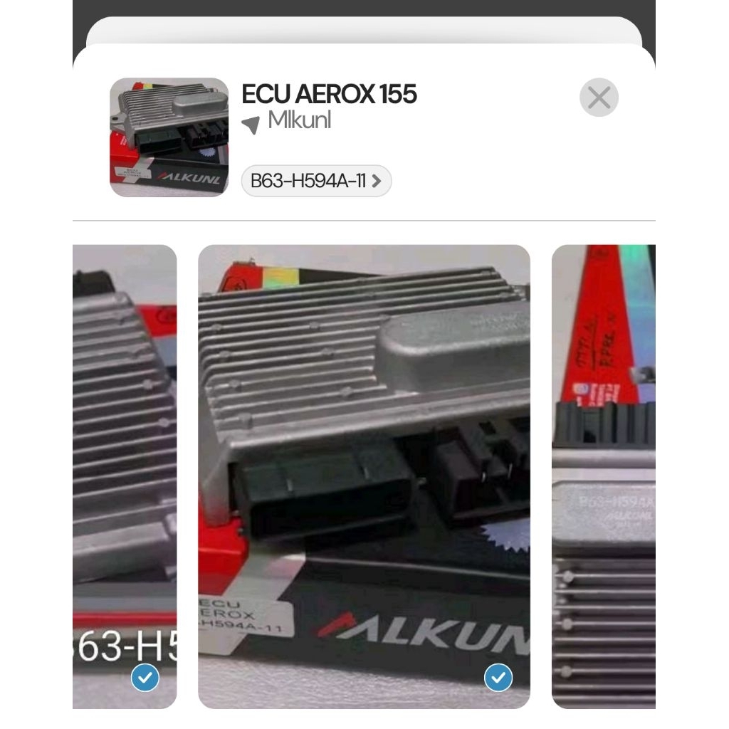 ECU Aerox 155 B63-H594A-11 MLKUNL – ECU Standar Racing PNP Plug & Play