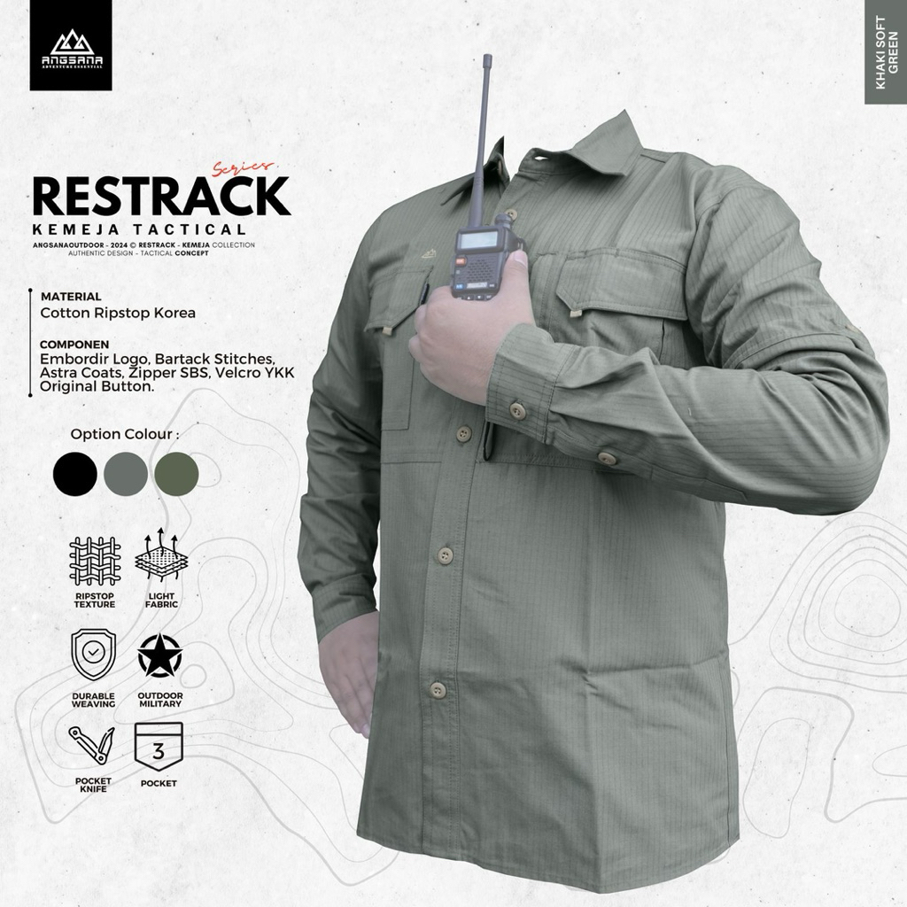Kemeja Angsana Seri Restrack