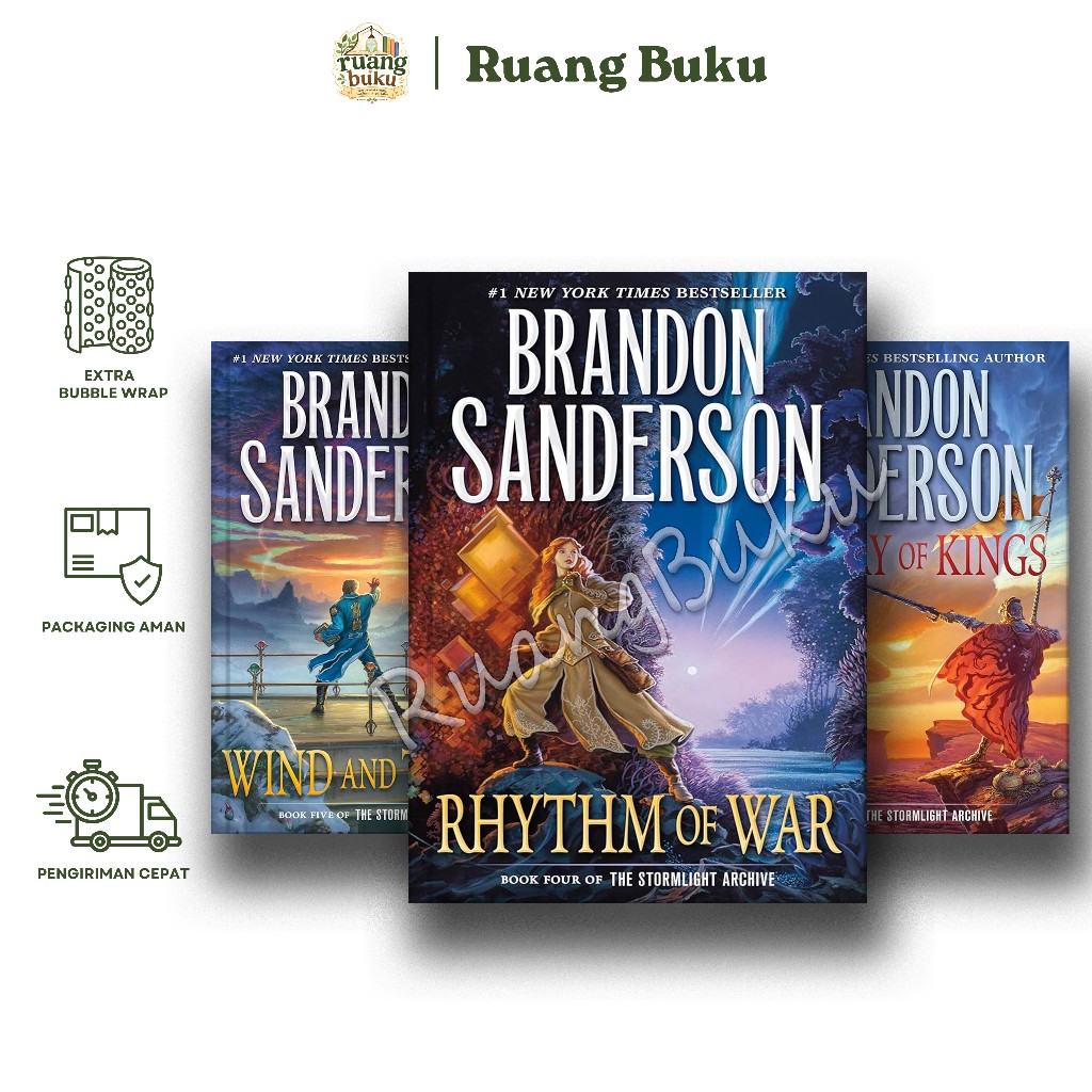 RuangBuku - The Stormlight Archive Wind and Truth | The Way of Kings | Oathbringer by Brandon Sander