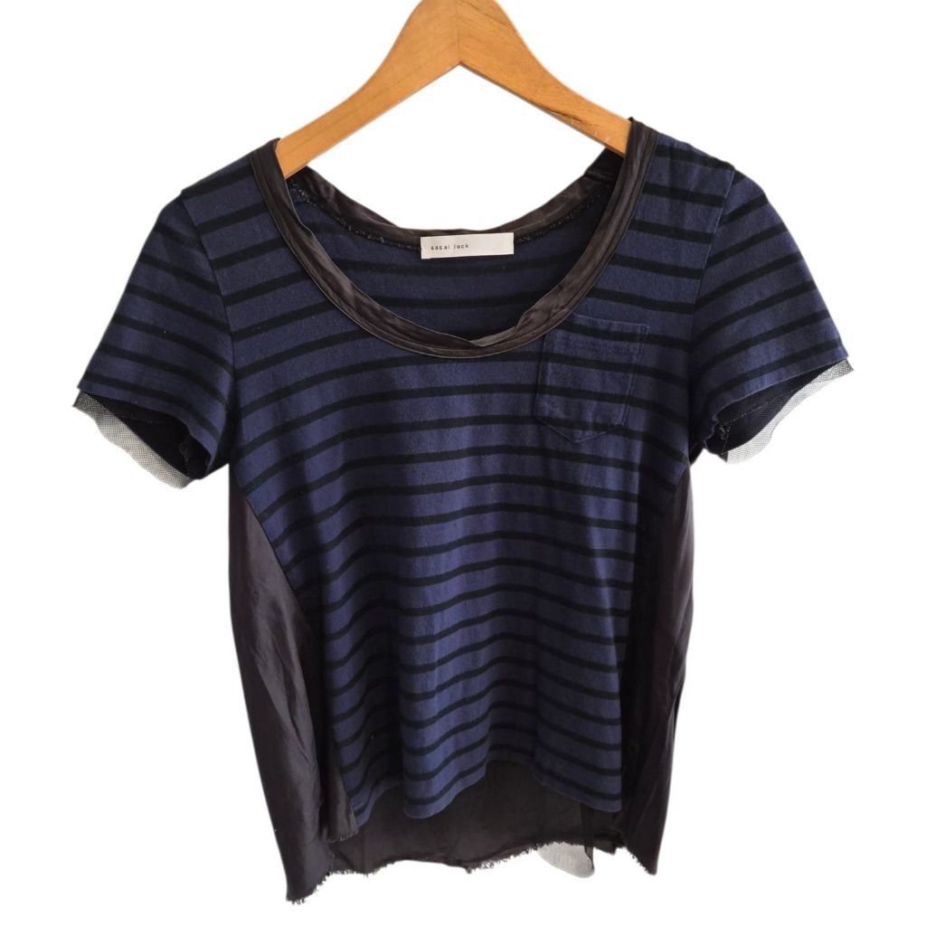 sacai luck striped top