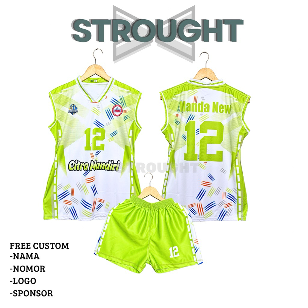 Jersey Voli Cewek Singlet Fullprint Kaos Voli Wanita Free Custom Nama+Nomor Sport