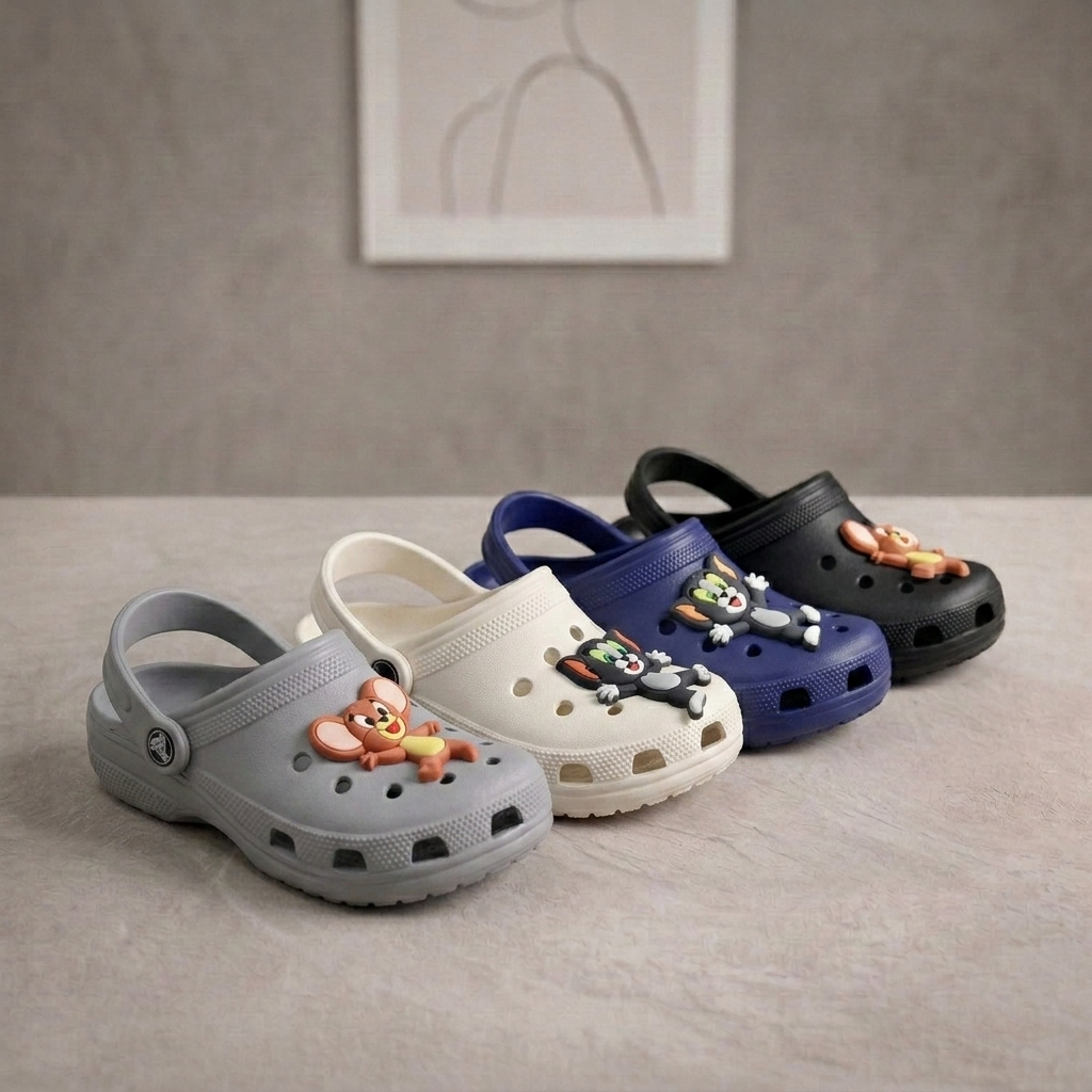 Sandal Kodok Baim Anak Model Baim Karakter Tom and Jerry EVA S251TJ