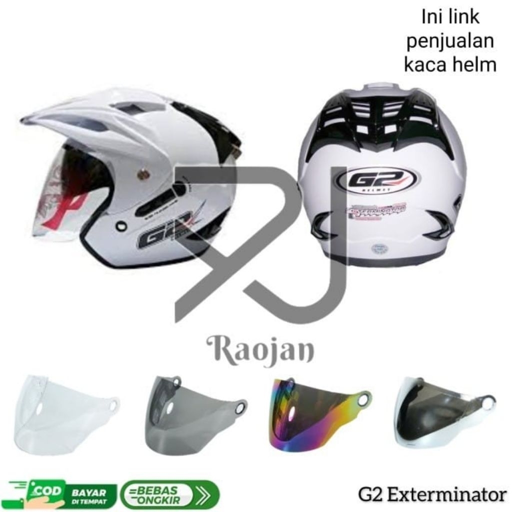 Kaca Visor Helm G2 Exterminator Kaca Helm G2 Double Visor Kaca Helm G2