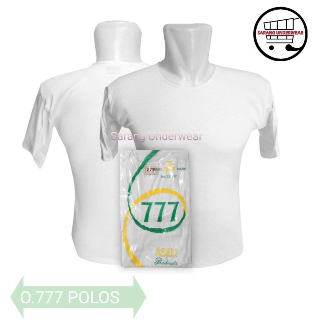 Kaos Dalam Oblong Pria 777 kancing JUMBO size isi 1pcs