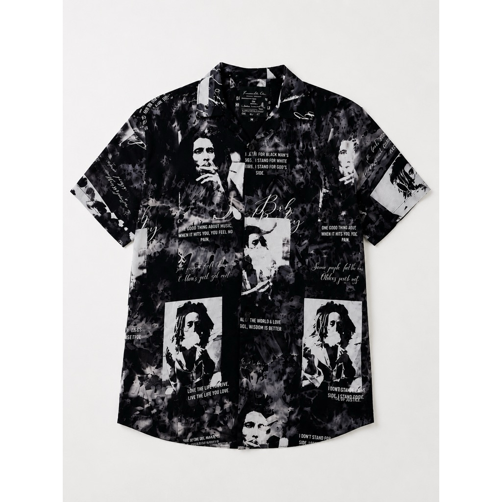 kemeja rayon bob marley