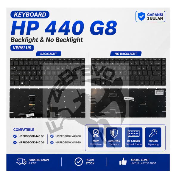 Keyboard Kibot Laptop HP PROBOOK 440 G8 I 440 G9 I 445 G8I  445 G9