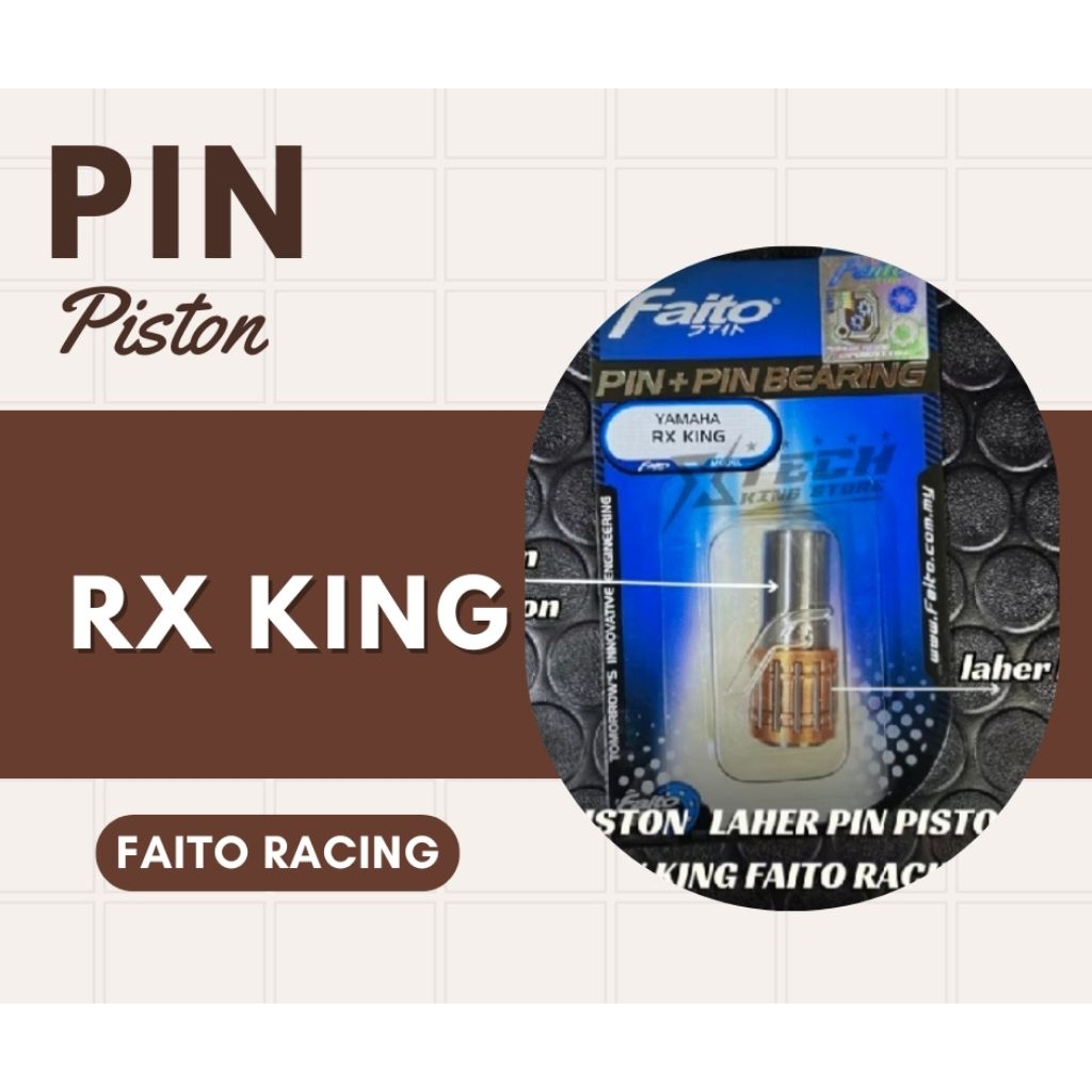 Pen Piston RX King New FAITO Racing Original | Pen Seher RX King RXZ Pin Piston Berkualitas