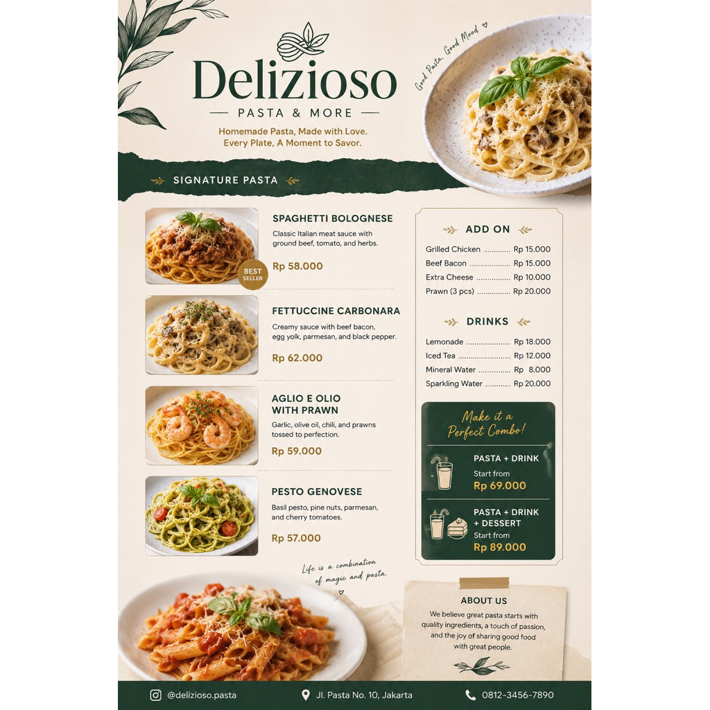 Custom Menu Design UMKM
