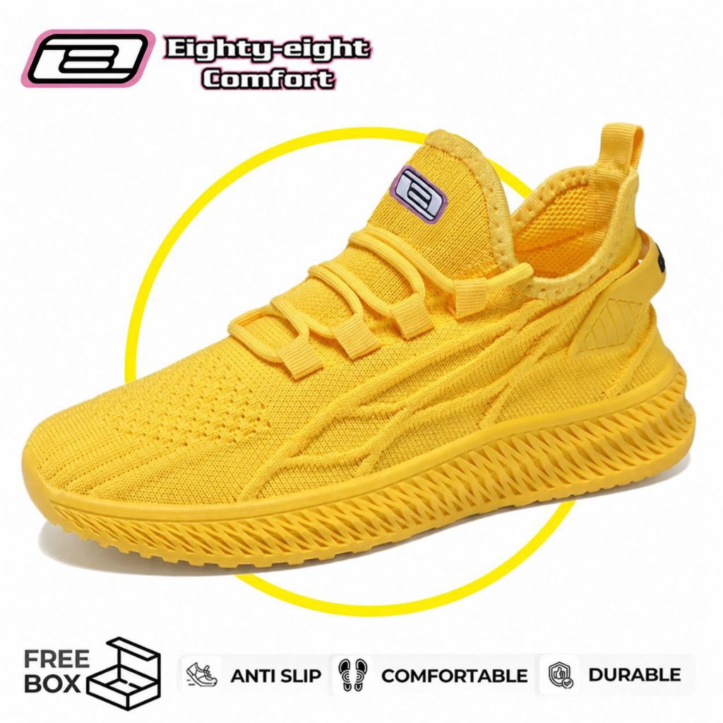 Eighty Eight Comfort ,  Sepatu Olahraga Wanita, Sepatu Wanita Korean Style , Sepatu Kets Rajut Wanit