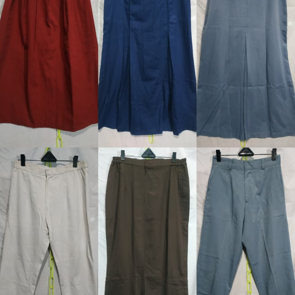 Preloved Rok dan Celana Seragam Sekolah SD, SMP, SMA