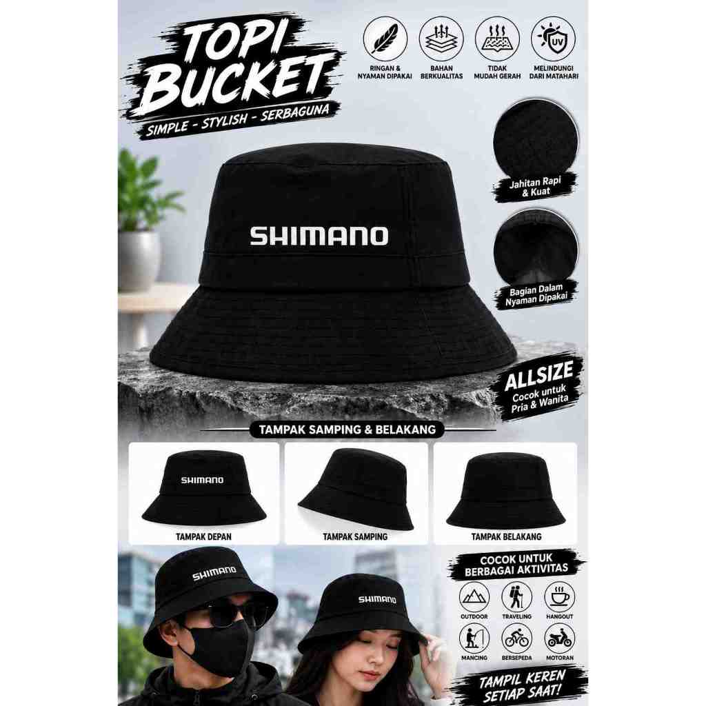 [COD] TOPI BUCKET // TOPI // BUCKET // TOPI LOGO MANCING