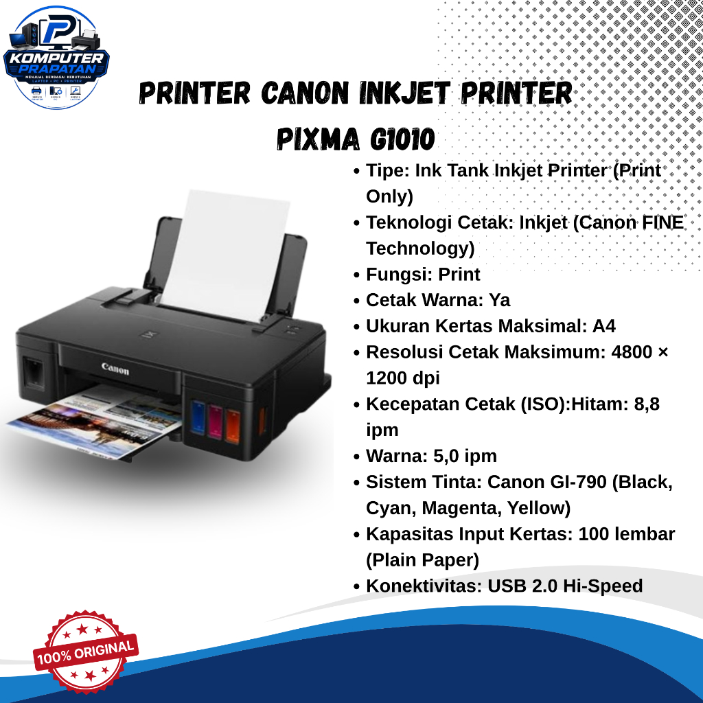 Printer Canon PIXMA G1010 Inkjet Printer