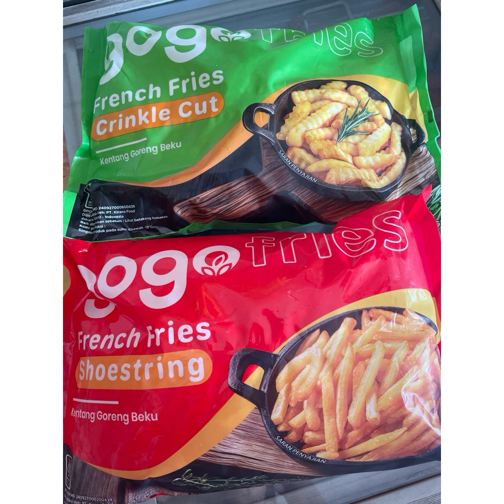 Kentang Goreng Beku Gogo Crinkle Cut 1000gr - Crinkle Cut