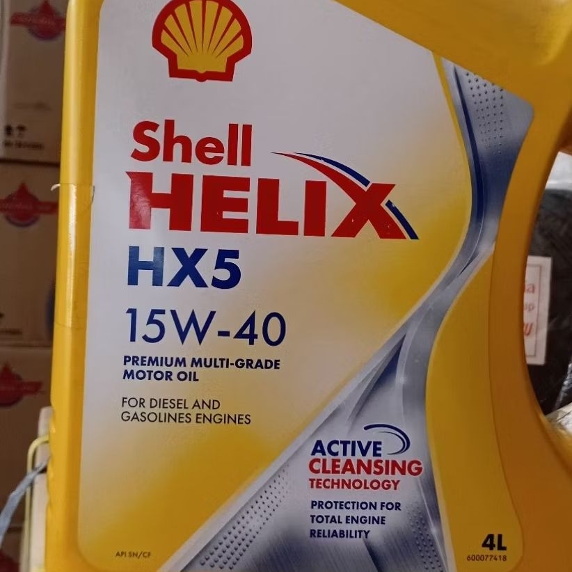 Oli Helix HX5 (kuning) 4L Shell Helix 4L Oli Mobil