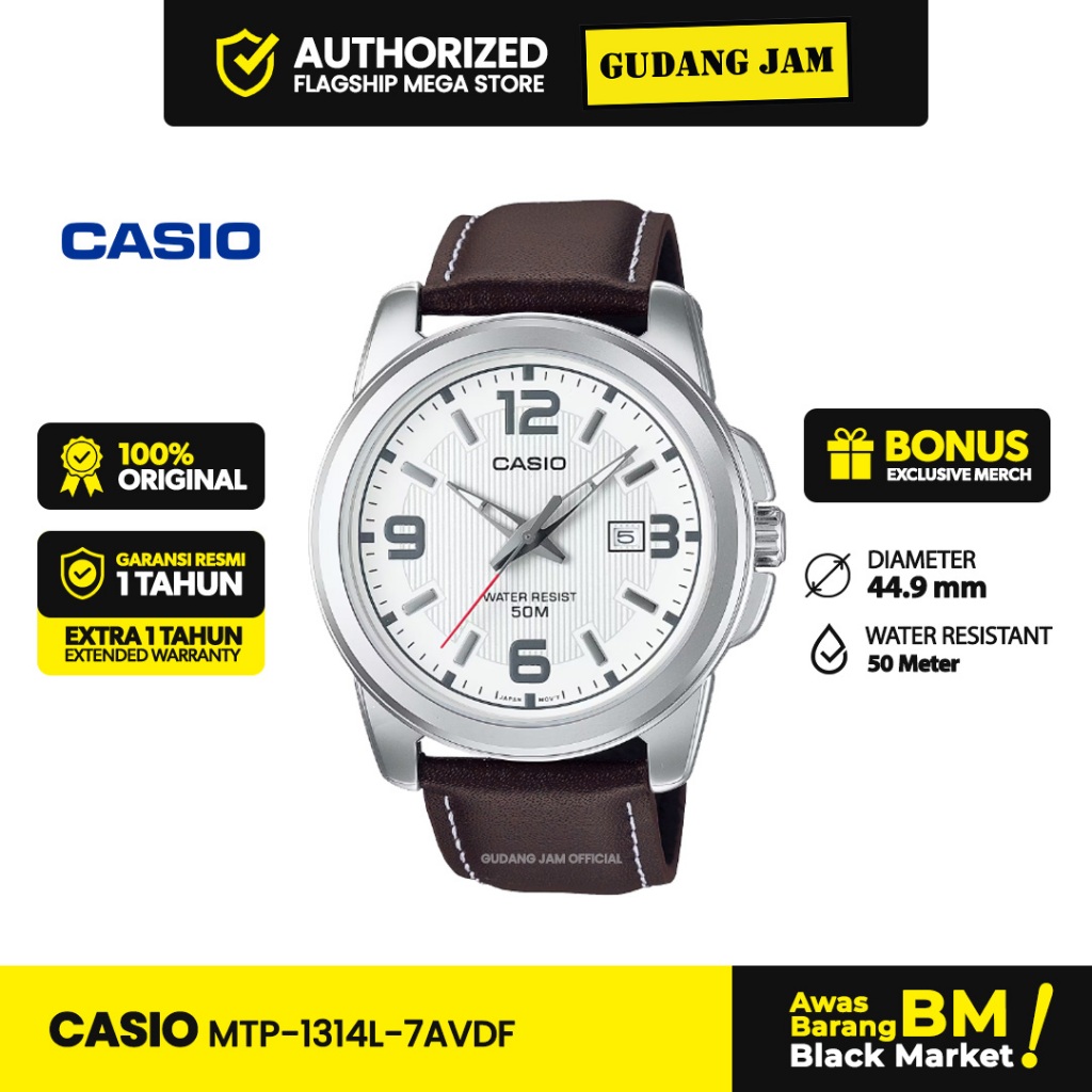 Jam Tangan Casio MTP-1314L-7AVDF MTP-1314L MTP-1314 MTP1314L MTP 1314L