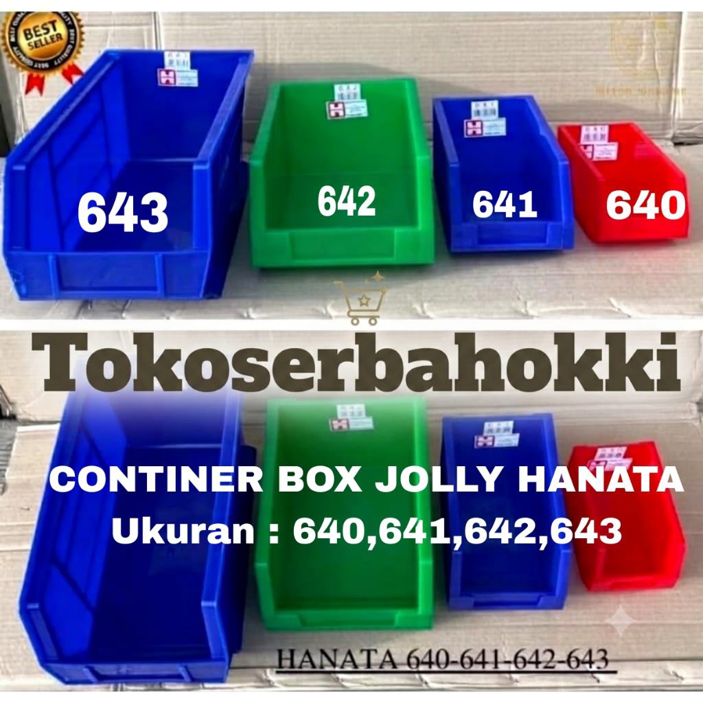 Jolly Box Hanata Original Tebal / Box Container Susun Rak Hanata / Jolly Box Hanata (No.640,641,642,