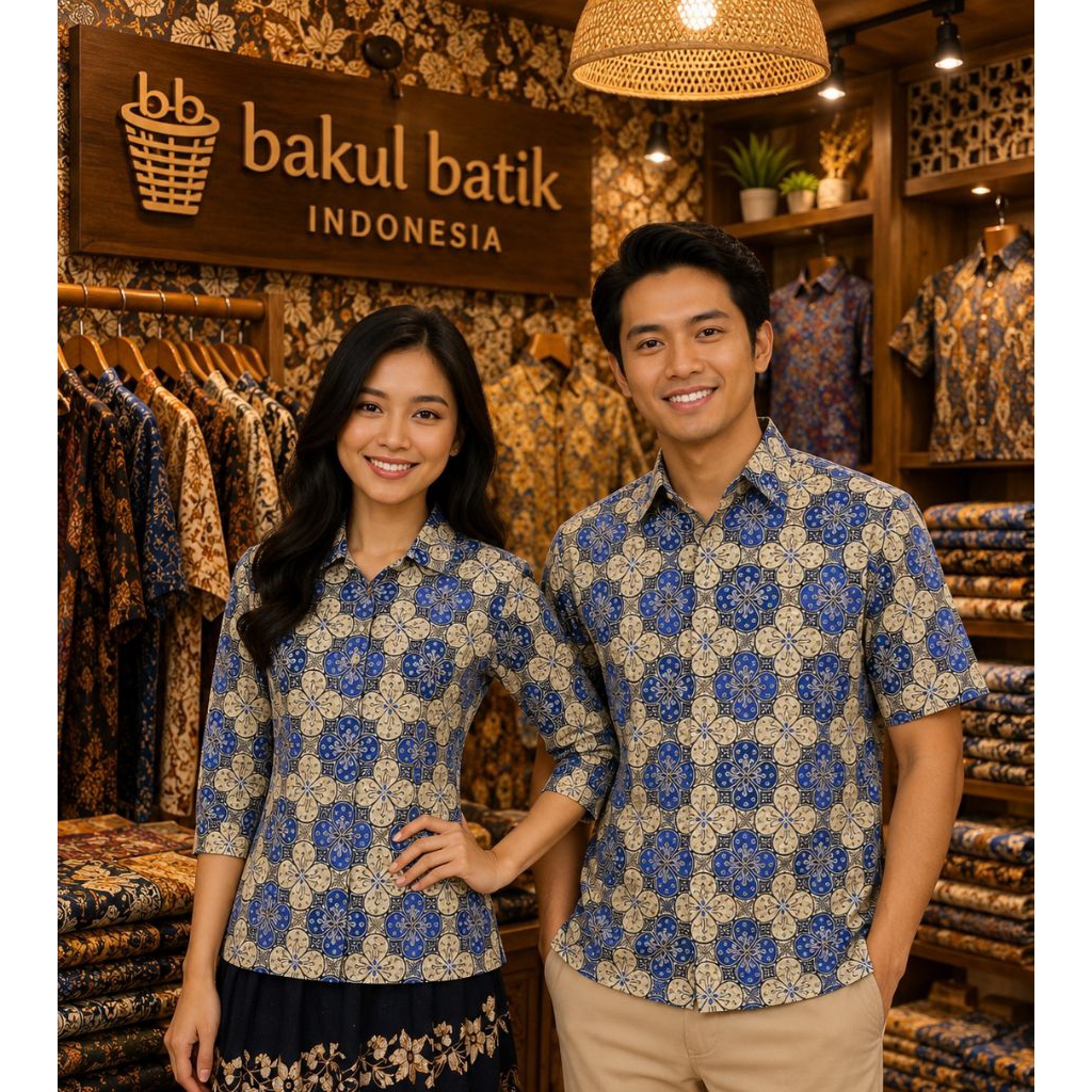 Toko bakul batik, couple batik