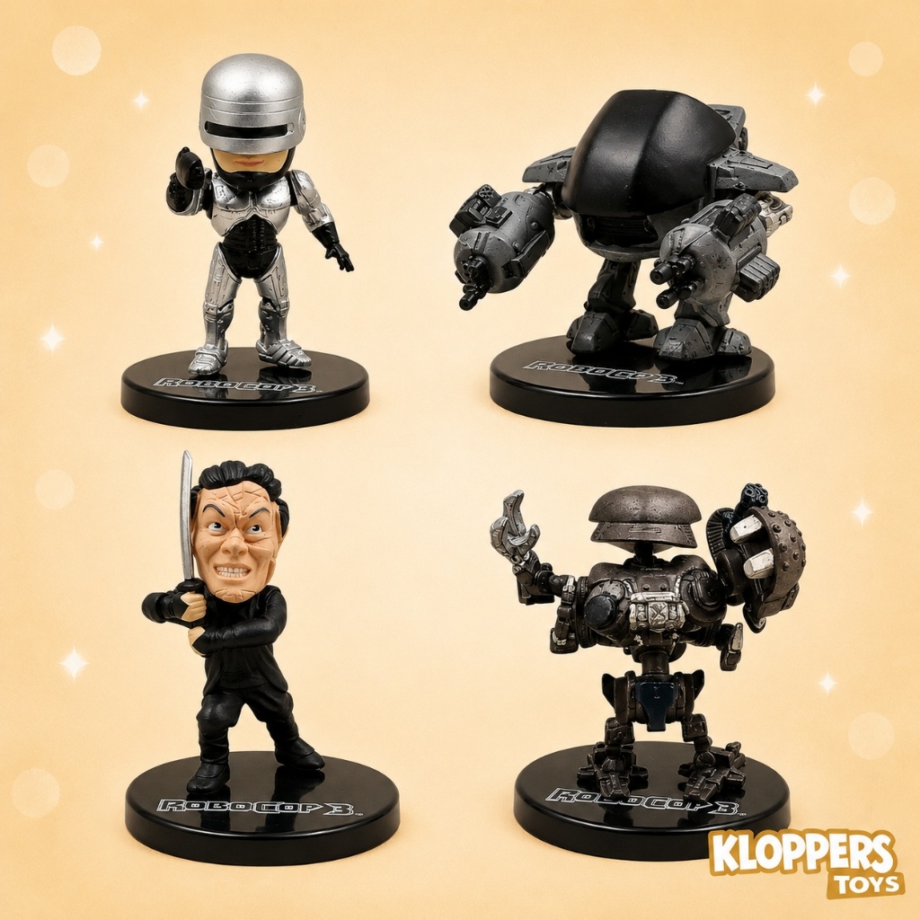 Mainan Figure Robocop Set Isi 5 - Pajangan Miniatur Robocop Action Figure Koleksi Robot Sci-Fi PVC